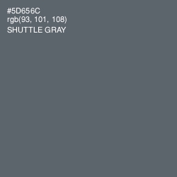 #5D656C - Shuttle Gray Color Image
